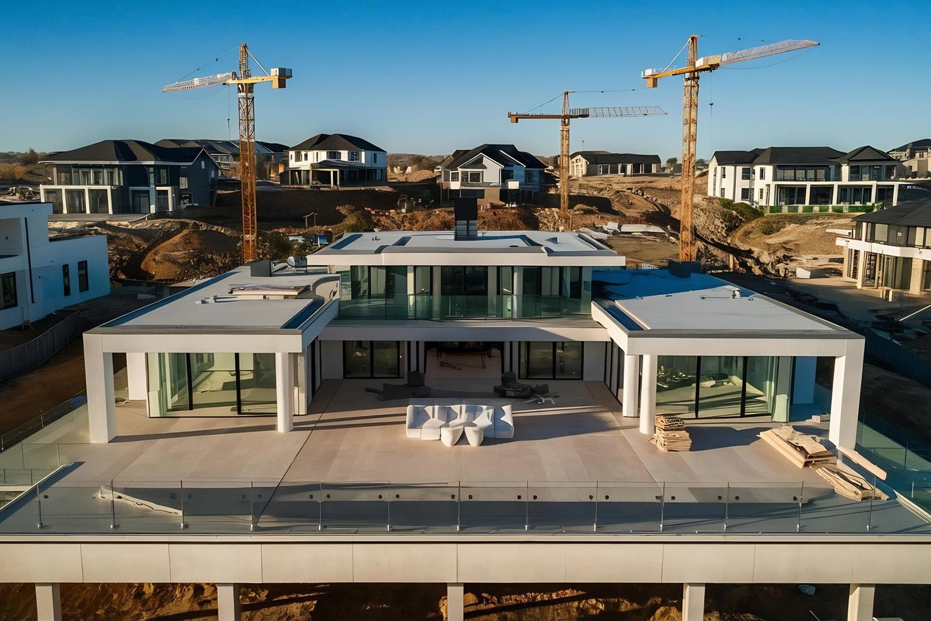 Modern luxury home designed and built by Create UR Space Construction
